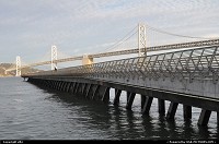 Photo by elki | San Francisco  Pier 14 and oakland bridge on embarcadero